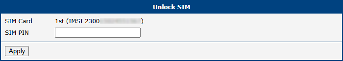 Unlock SIM Card