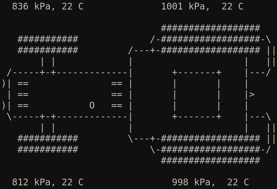 Example output of the BLE sensor reader