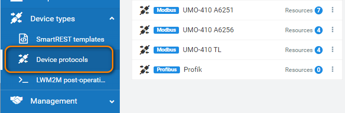 Device protocols