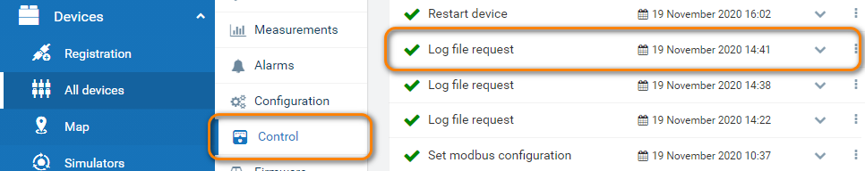 Log record
