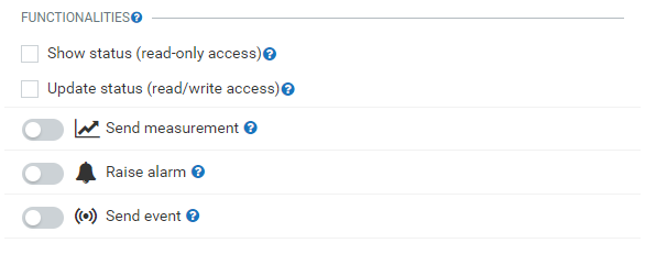 Modbus protocol functionalities