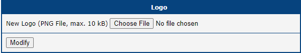 Uploading a logo