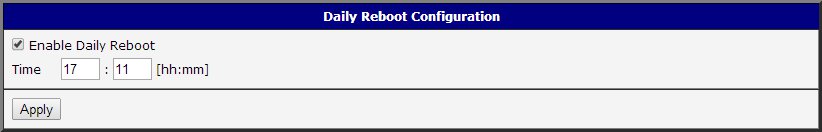 Sample configuration