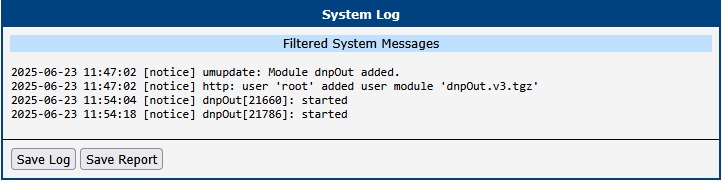 System log