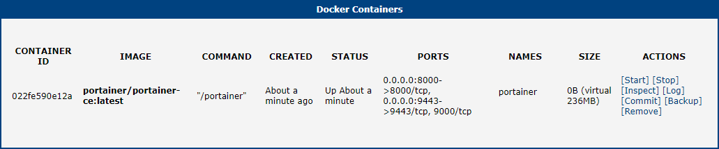Portainer — Container