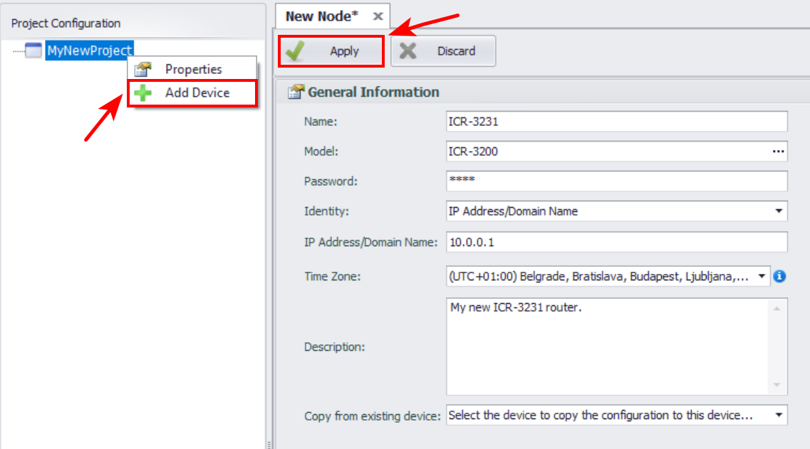 Create Device