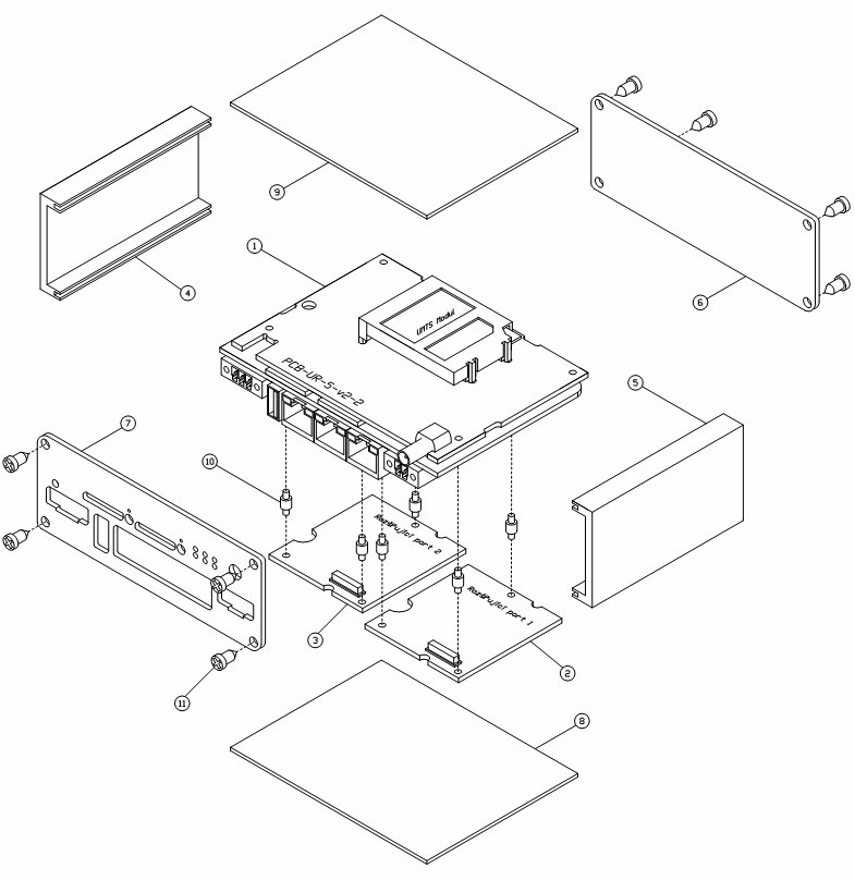 Router in metal enclosure