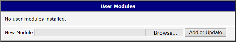 Module Installation