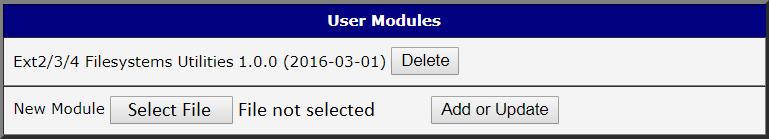 Module Installed