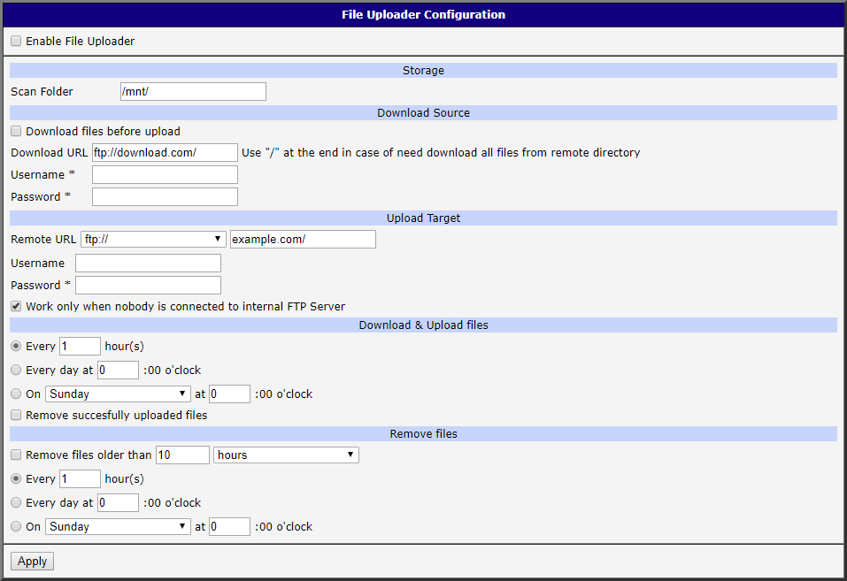 Global Configuration