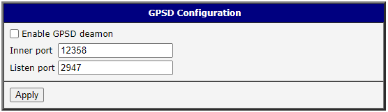 GPSD configuration