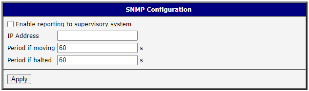 SNMP configuration