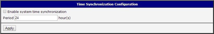 Time synchronization