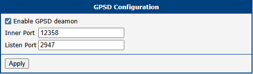 GPSD configuration