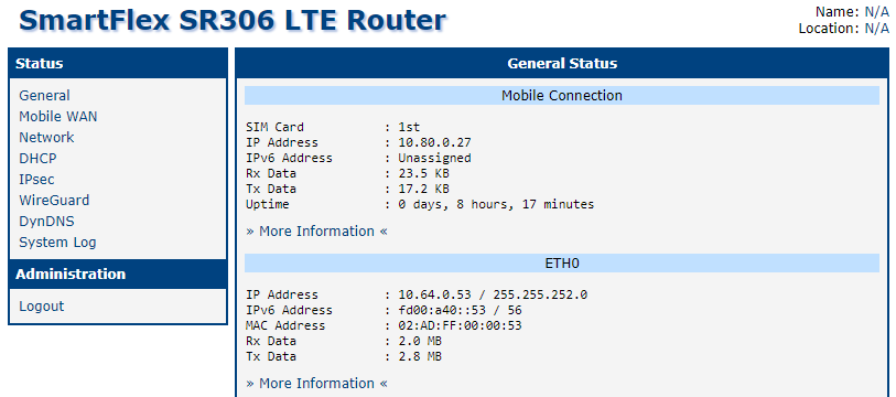 Web interface