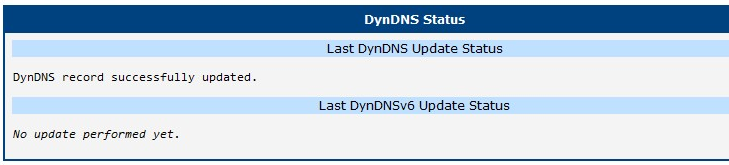 DynDNS status