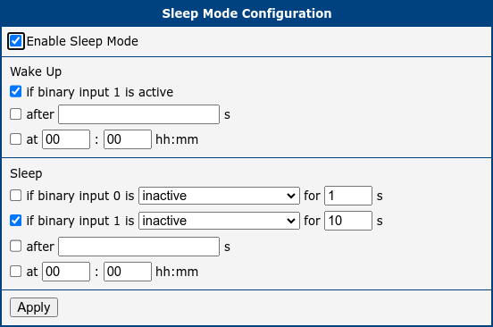 SmartFlex Sleep Mode Router App Configuration