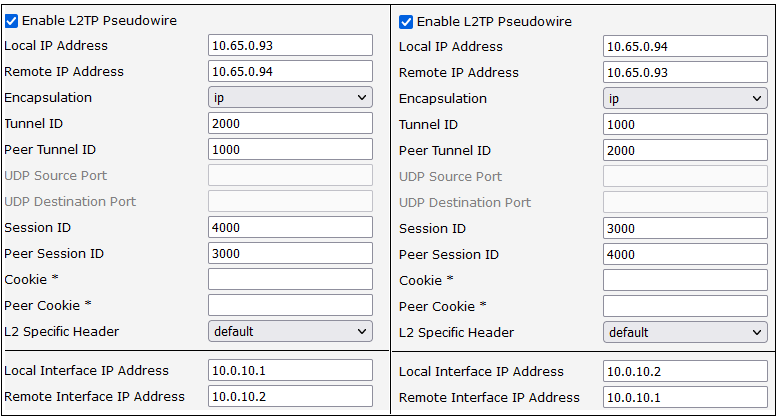 Settings on 2 routers