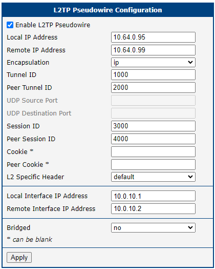L2TP Configuration
