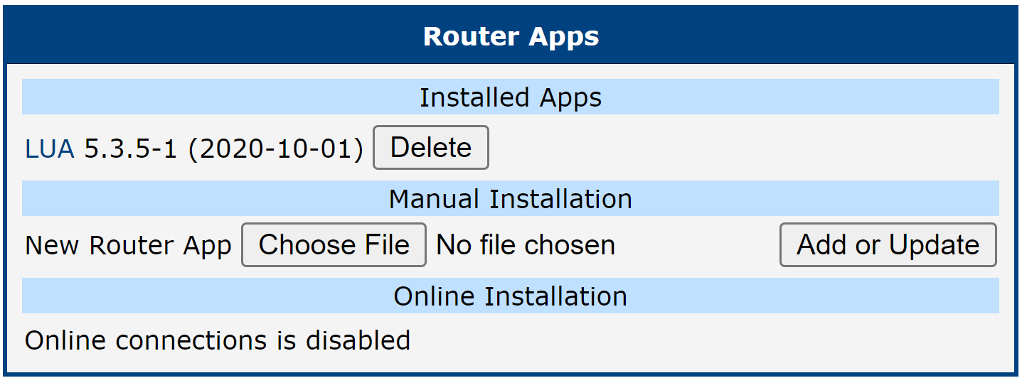 Router Apps