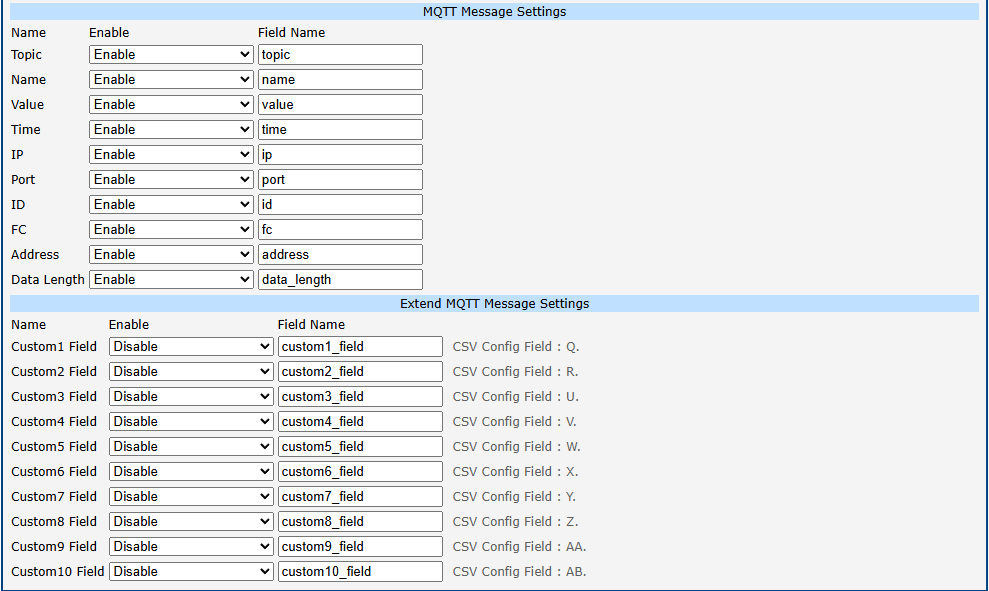 Global settings part 2