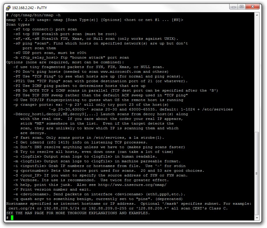 NMAP help (Telnet or SSH)