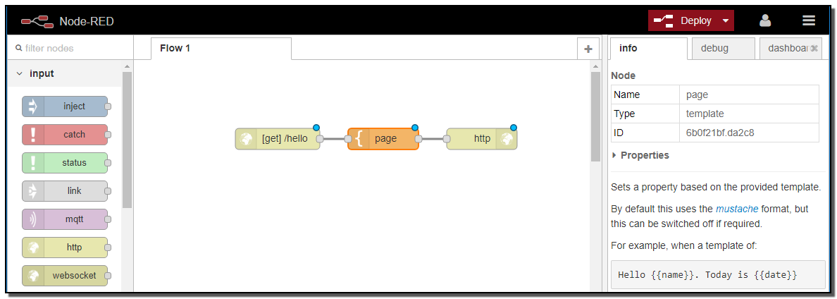 Example 2 — imported nodes to deploy