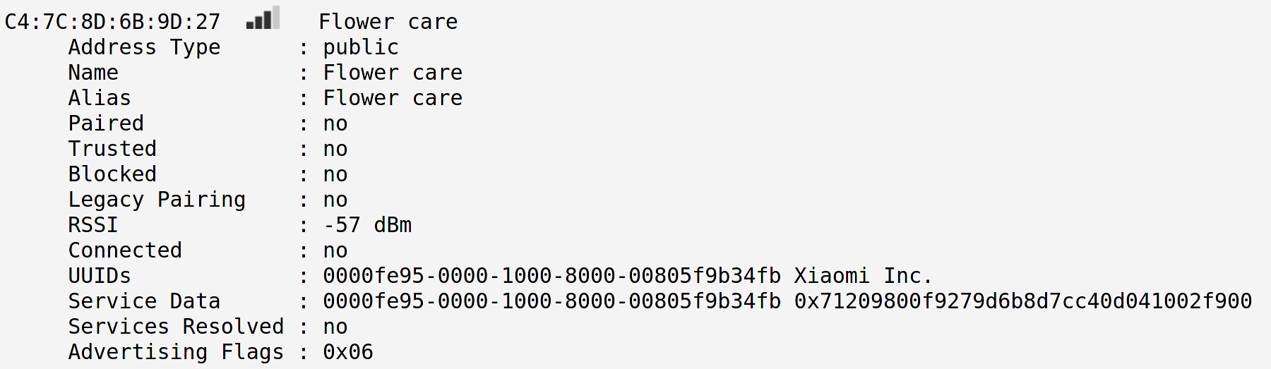 Example 5 — Status