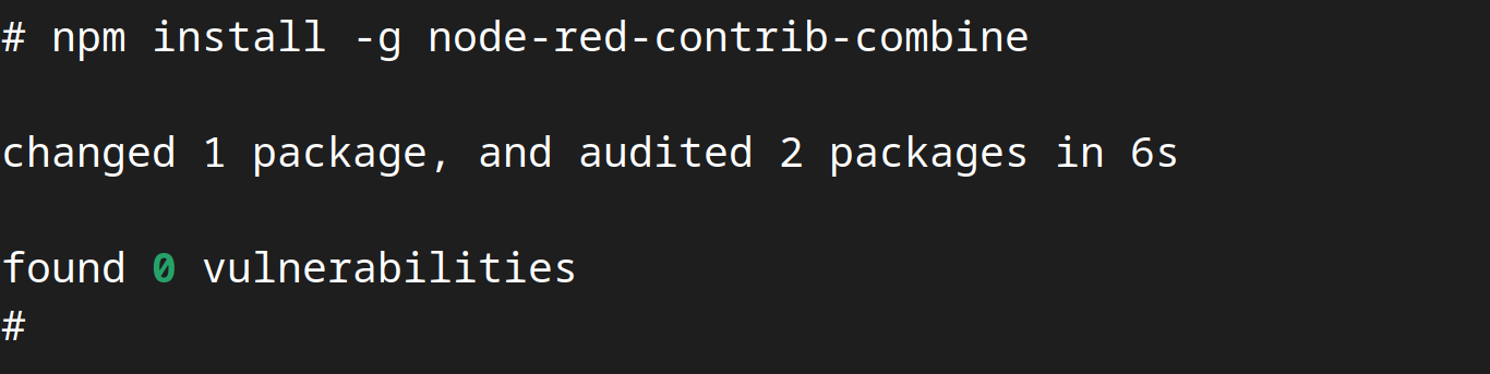 Installation with npm tool on the router