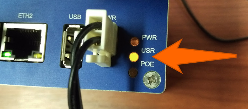 Example 1 — user LED turned on