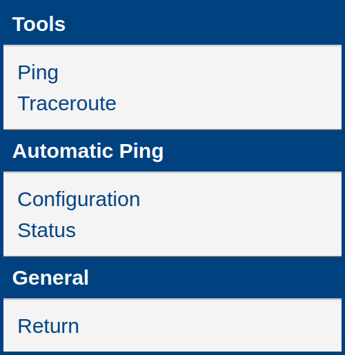 Main menu