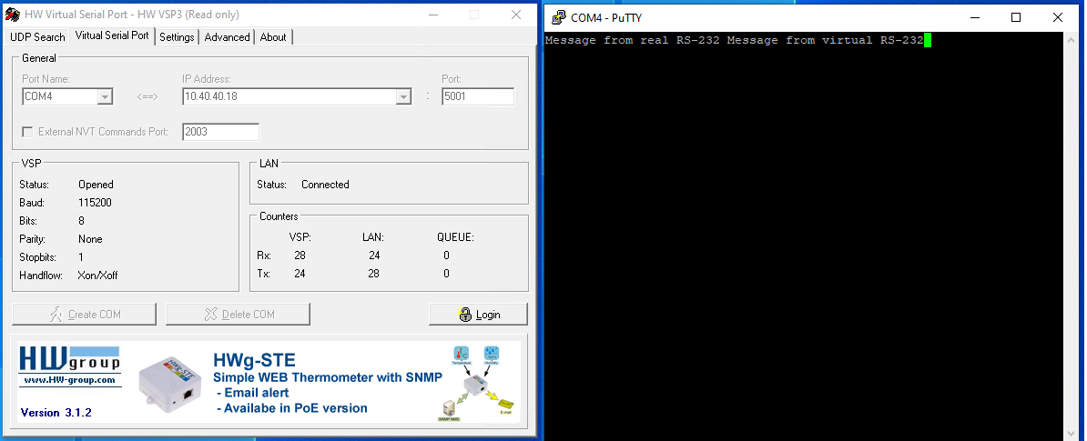Example 1 — Communication (virtual side)