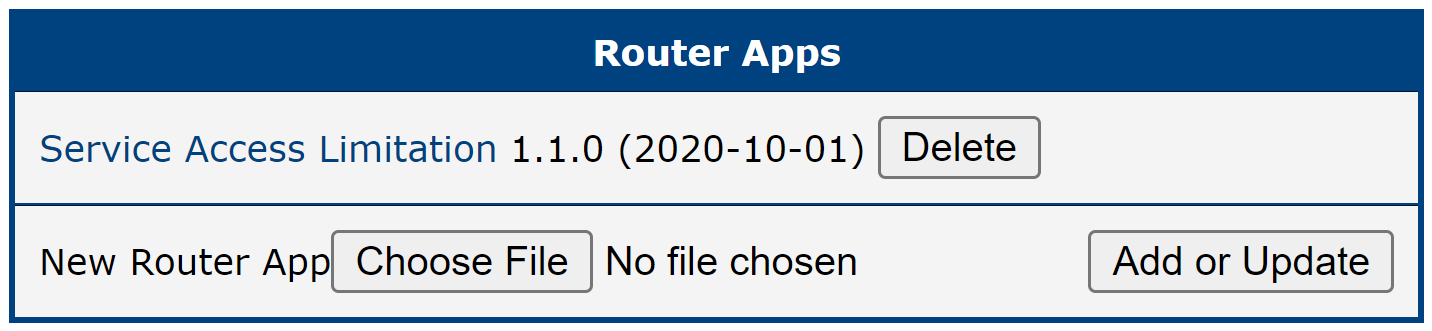 Router Apps