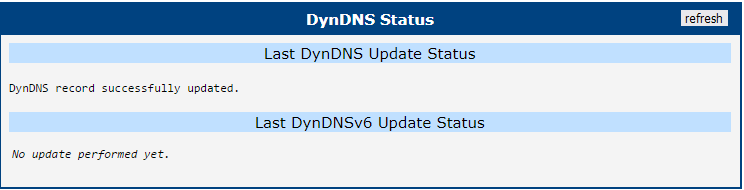 DynDNS Status