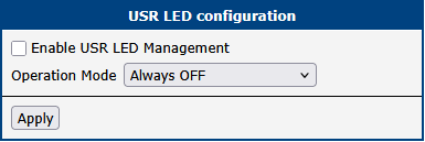 Router app configuration