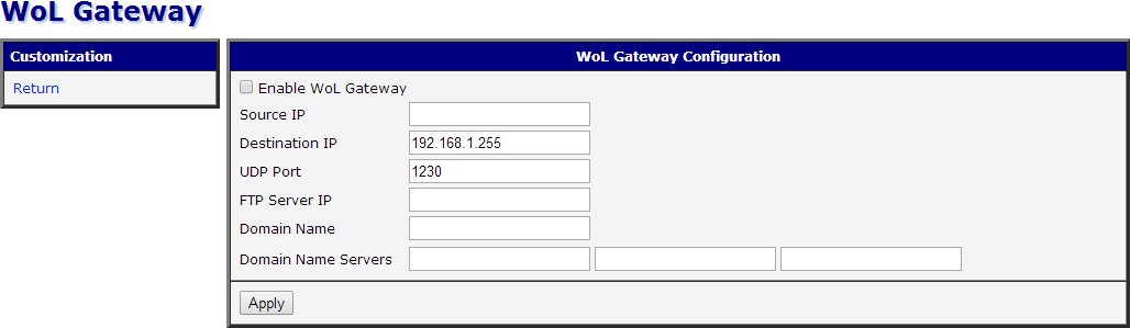 Web interface