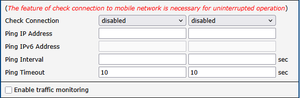 Check Mobile Connection Configuration
