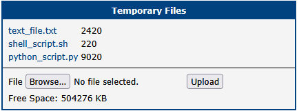 Temporary Files GUI