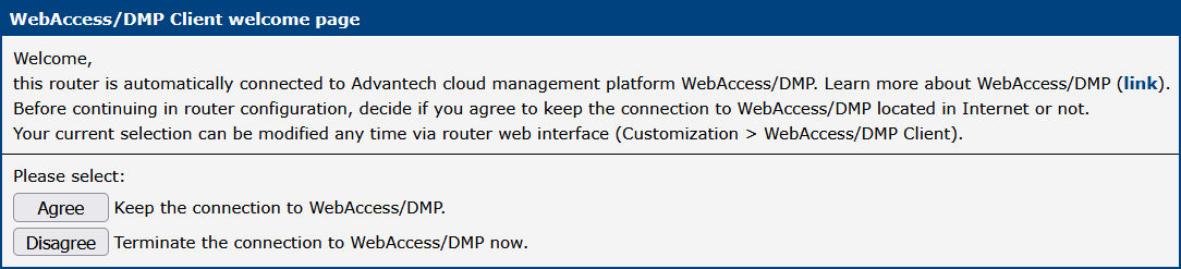 Welcome Page