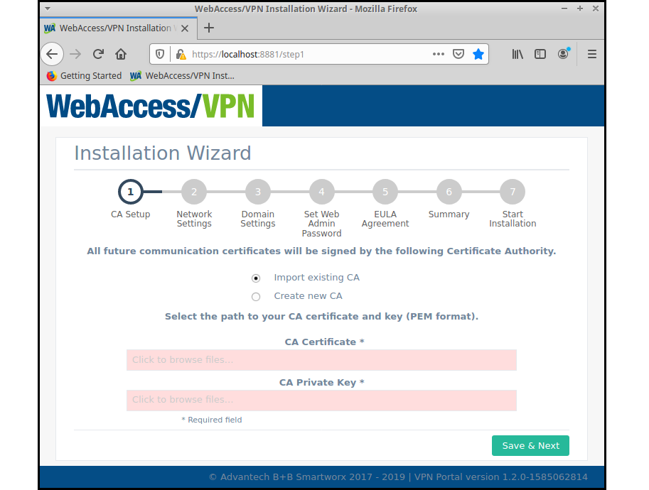 VPN-BOX Installation Wizard