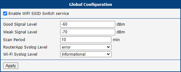 Global Configuration